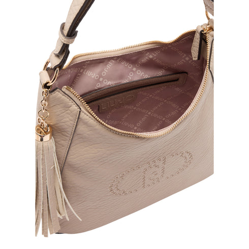Borsa Donna a spalla, con nappina decorativa, in similpelle monocolore